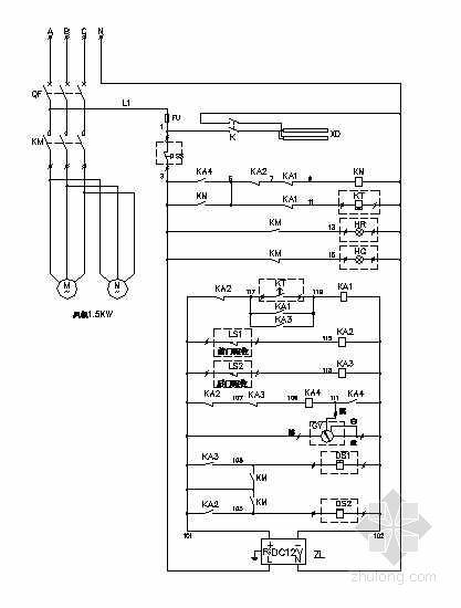 風淋室電氣原理圖 風淋室電氣原理圖